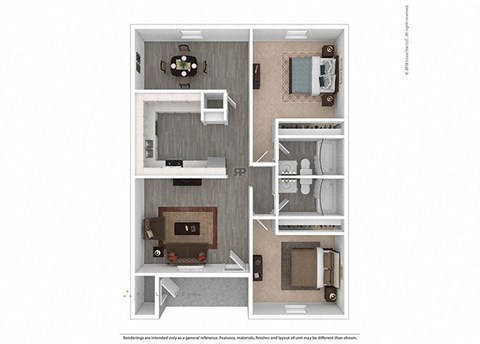 a floor plan with a bedroom and a bathroom