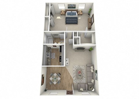 The Jaunt Apartments in Charleston South Carolina photo of a one bedroom floorplan