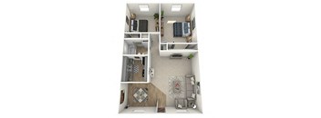 The Jaunt Apartments in Charleston South Carolina photo of a two bedroom floorplan