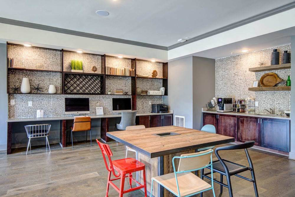 Seating area inside clubroom