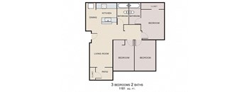 3 Bed 2 Bath