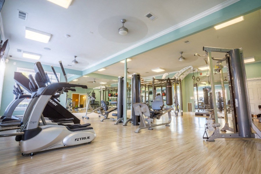 The Asher at Sugarloaf apartments in Lawrenceville Georgia photo of fitness center