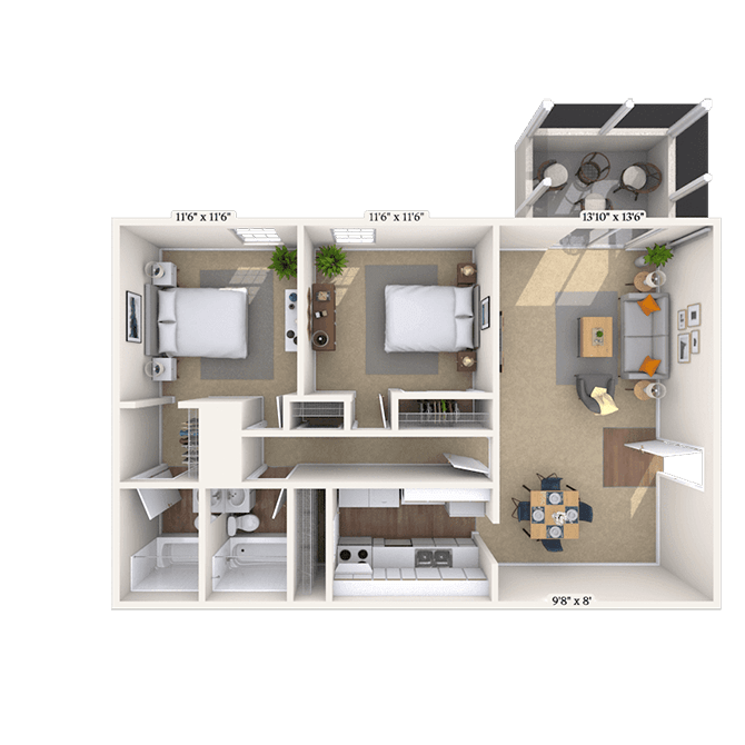 10725 Abercorn Extension 1-2 Beds Apartment for Rent - Photo Gallery 18