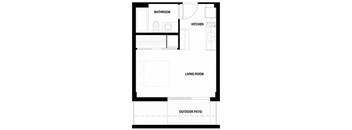 a small floor plan of a house