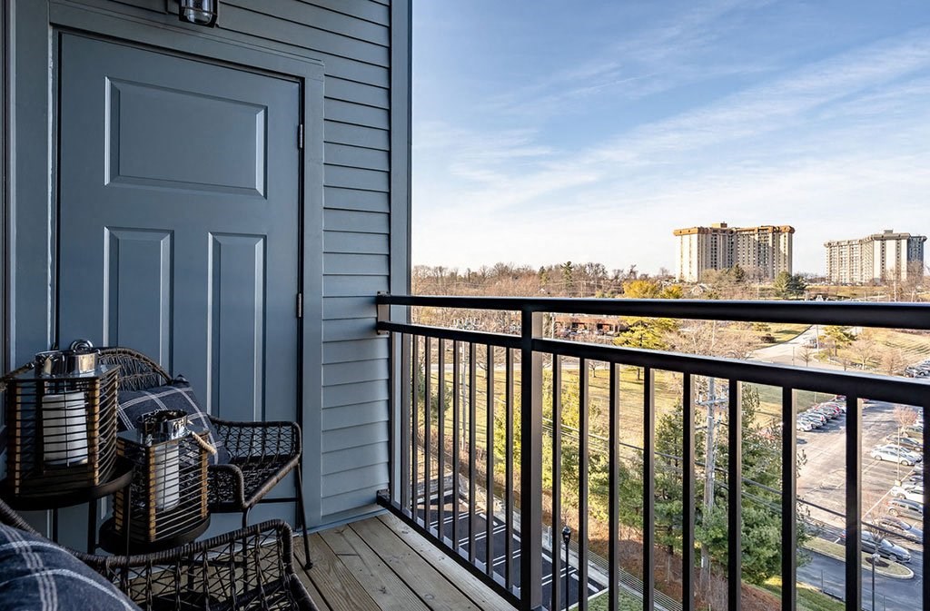 Apartments in King of Prussia PA - SKYE 750 - Balcony with Railing, and Views of the Local Area