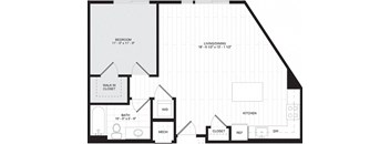 1 Bed 1 Bath - A4