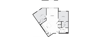 1 Bed 1 Bath Den - B2