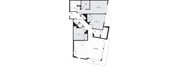 2 Bed 2 Bath Den - D3A