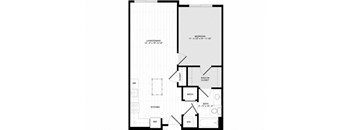 1 Bed 1 Bath - A1E