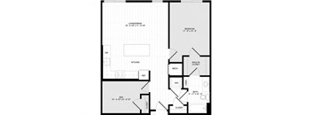 1 Bed 1 Bath Den - B4