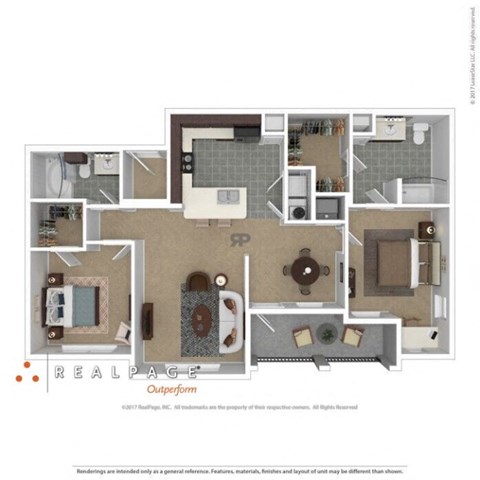 3D Floor plan rendering