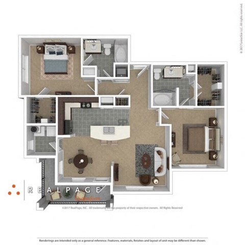 3D Floor plan rendering
