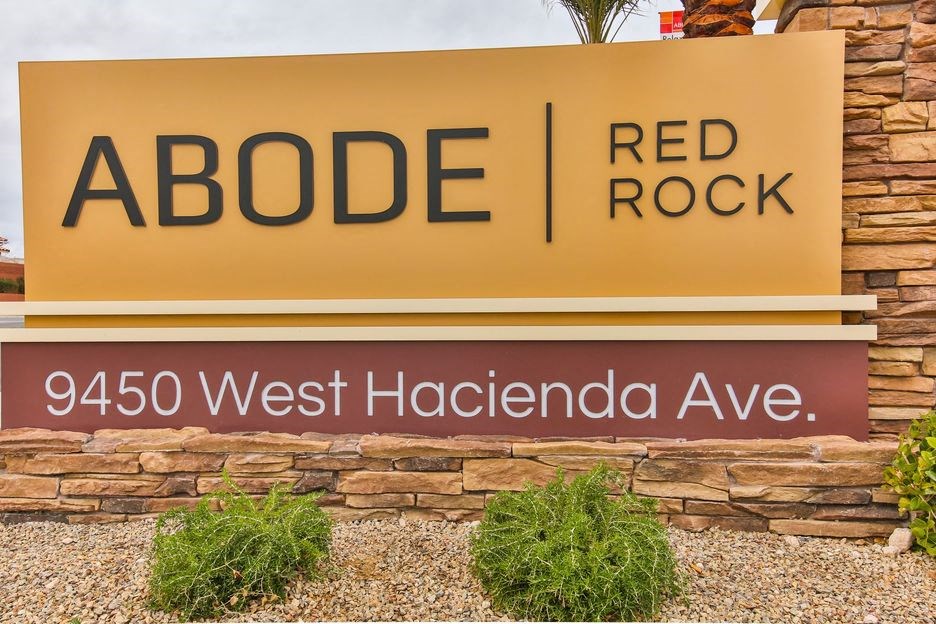 Adobe at Red Rock, Las Vegas Apartments, monument sign.