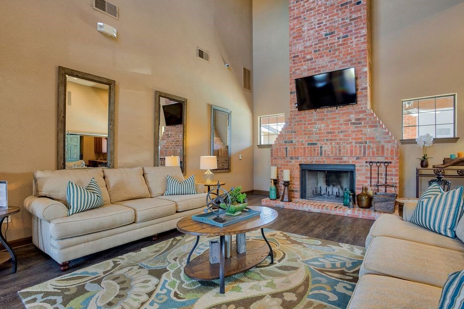 Club house with chairs and tables and couches