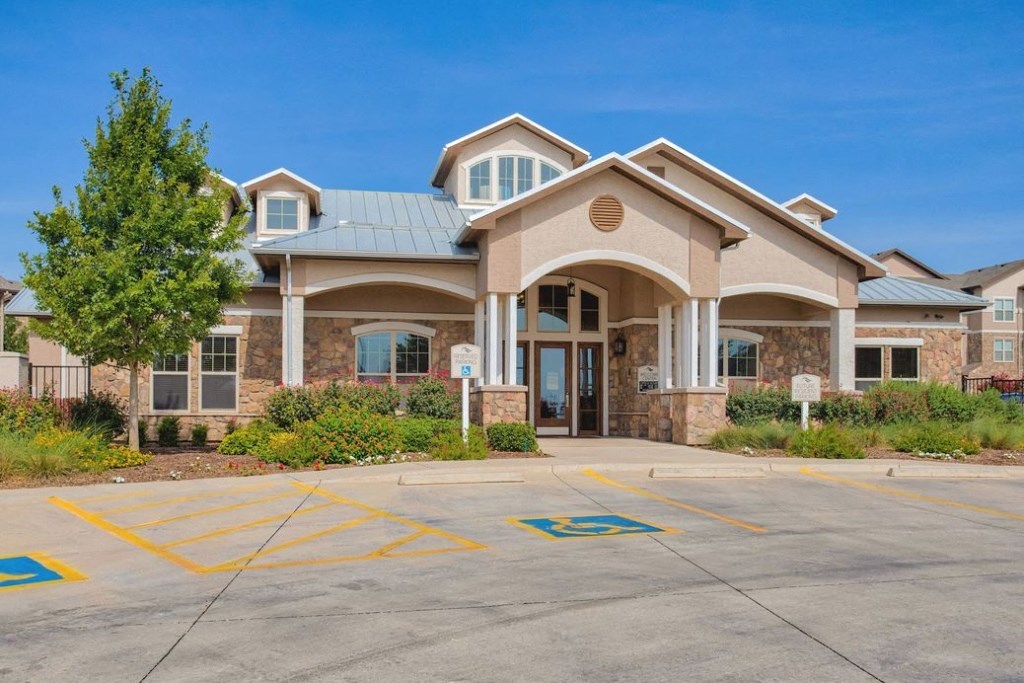 Exterior of front of club house