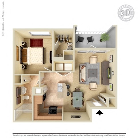 3D Floor plan rendering