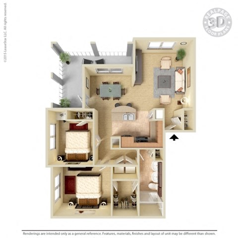 3D Floor plan rendering