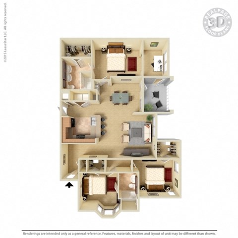 3D Floor plan rendering