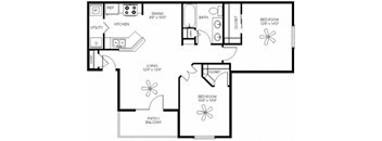 Mission oaks 2D Floor plan render