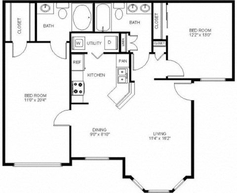 Mission oaks 2D Floor plan render
