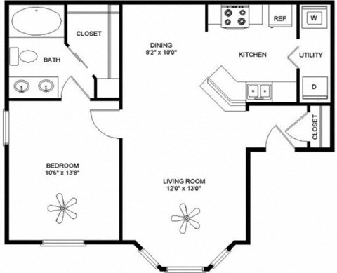 Mission oaks 2D Floor plan render