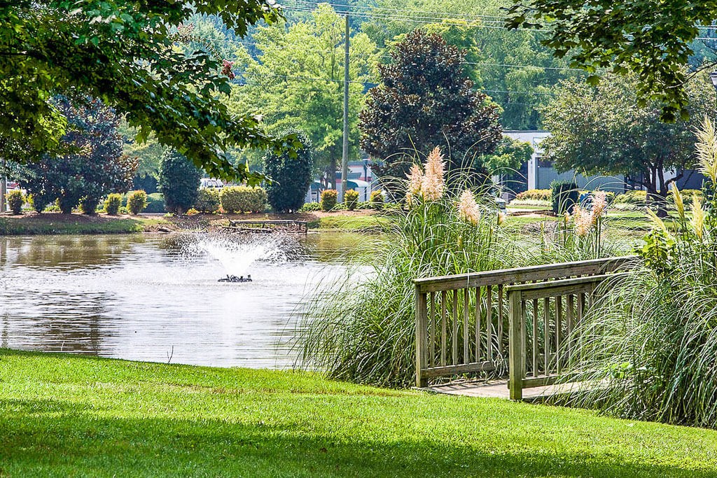 Grand Arbor Reserve apartments in Raleigh North Carolina photo of sparkling lake