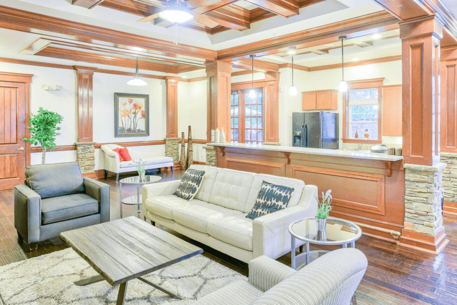 clubhouse lounge area with seating