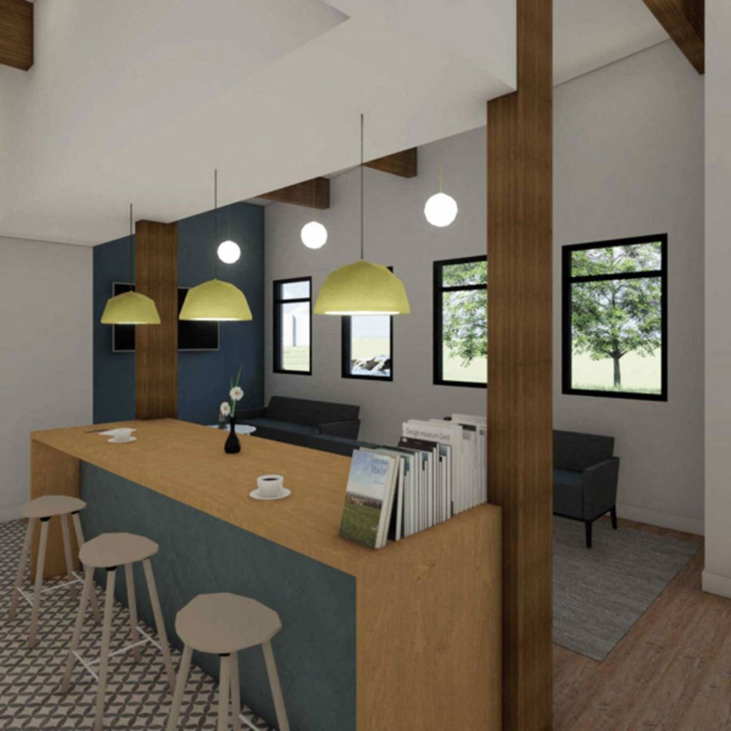 a kitchen and living room in a small apartment