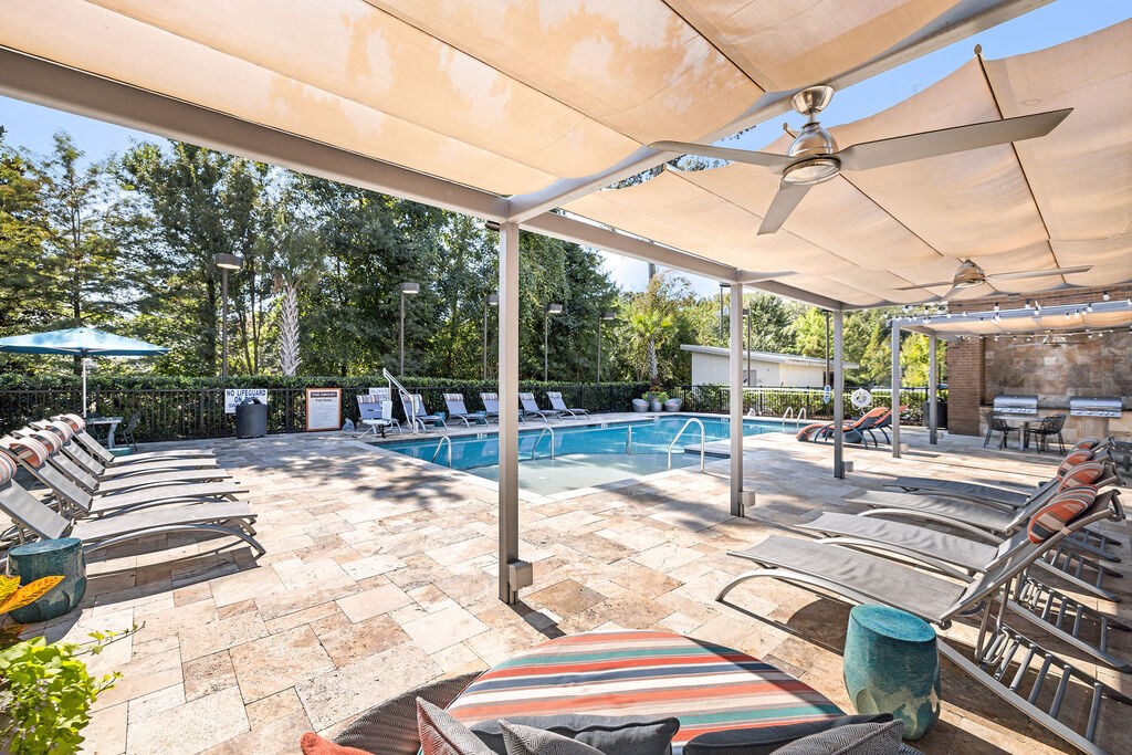 Poolside Lounge Area at The Ashley, Charleston, SC