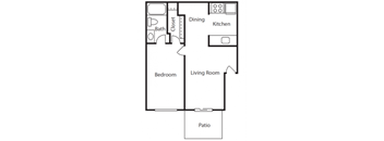 The Pearl at Highland Village Apartments in Jackson Mississippi photo of windsor floorplan