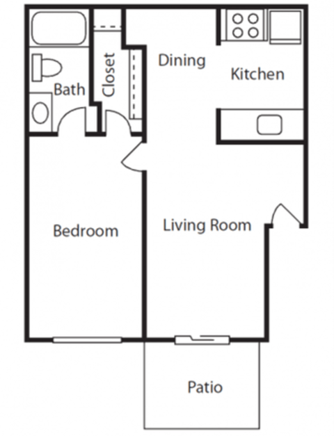 The Pearl at Highland Village Apartments in Jackson Mississippi photo of windsor floorplan