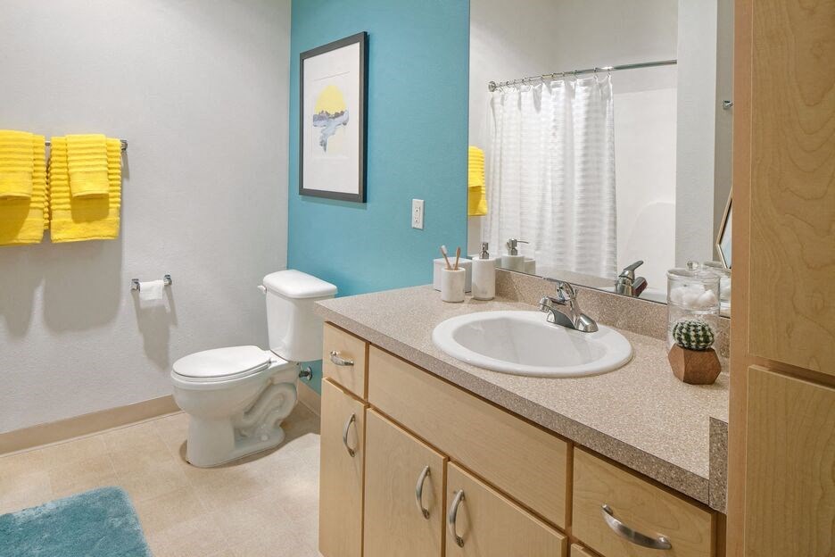 a bathroom with a sink and a toilet