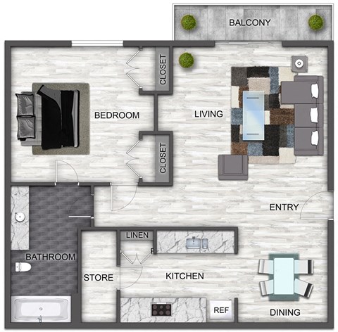 a floor plan of a house