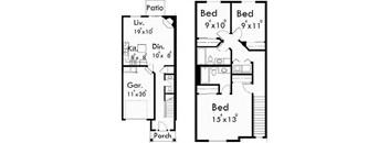 a floor plan of a small house