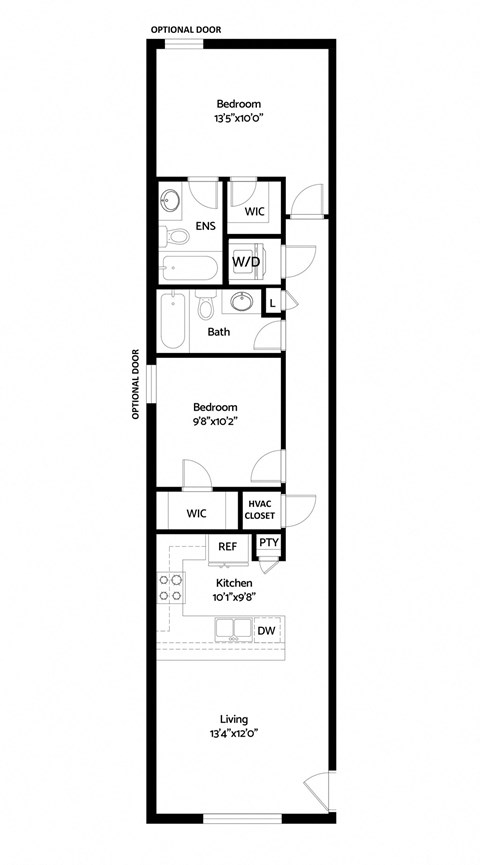 the floor plan of barcelona 54 apartment