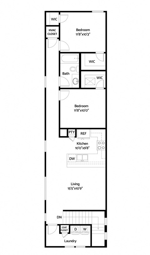 a floor plan for a small house