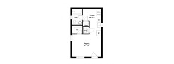 floor plan of 55 north luxury apartments to rent in the north end of boston