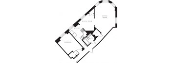 black and white floor plan of a house with floor plans of rooms