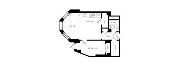 a floor plan of a house with an open floor plan