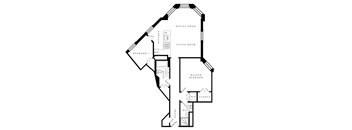 a floor plan of a staggered staggered house with two floors
