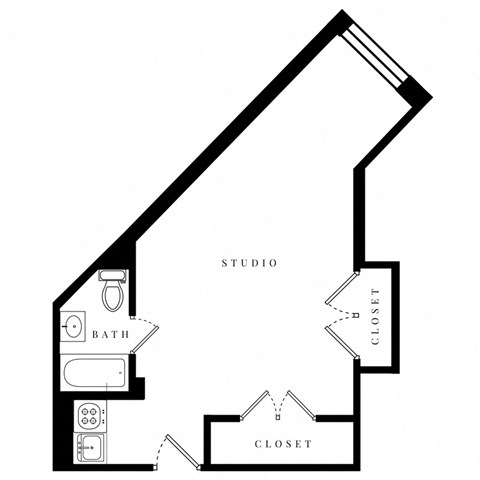 a floor plan of a house with a loft and a staircase