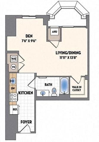 the floor plan of a small house with bedrooms and a living room