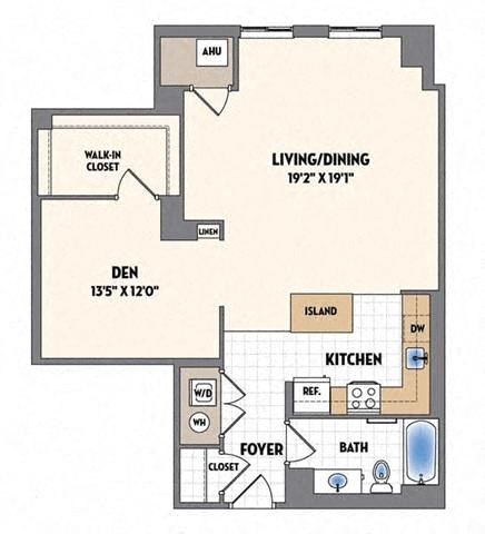 a floor plan of a small house with bedrooms and a living room and a kitchen
