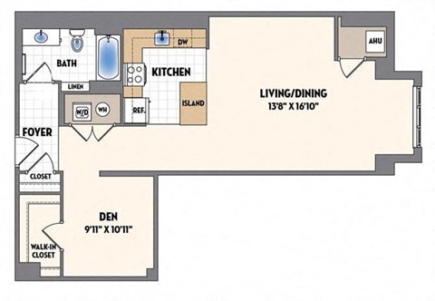 the floor plan of a small house with bedrooms and a living room