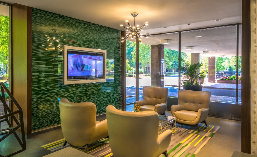 the lobby or reception area of the waldorf astoria hotel
