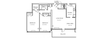 a floor plan of a house with two floors and a basement