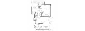 a floor plan of a bedroom floor plan for an apartment