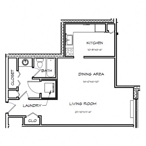 a floor plan of a house with bedrooms and a living room