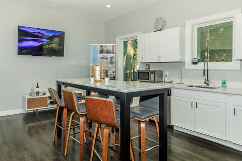 Sophisticated clubhouse at Sagewood at Westchase business center Houston TX designed for residents’ convenience