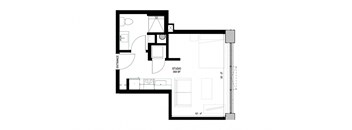 a black and white floor plan of a house